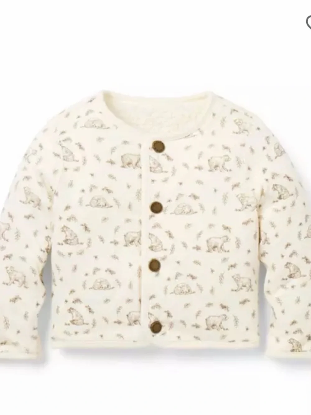Reversible Janie and Jack Ivory Sherpa Button Jacket
